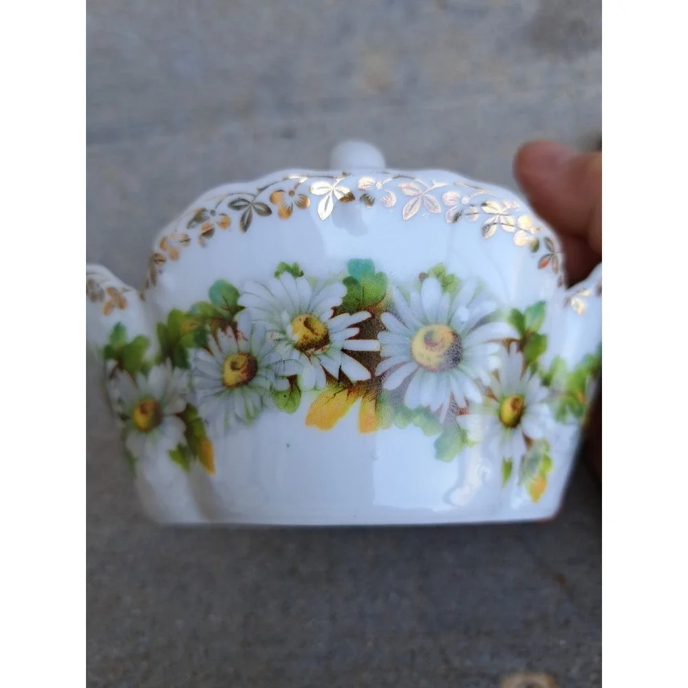 Vintage Collectible Z. S & Co Bavaria Porcelain Flower Basket